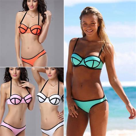 Fashion 2015 Summer Sexy Women Swimwear Vintage Bikini Sets Girls