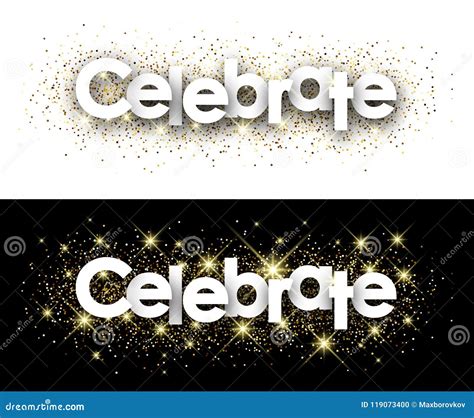 Celebrate paper banner. stock vector. Illustration of celebration ...