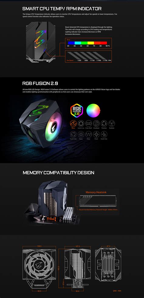 Gigabyte Aorus Atc800 Rgb Gaming Cpu Cooler