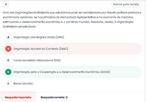 Uma das Organizações Multilaterais que estudamos pode ser caracterizada