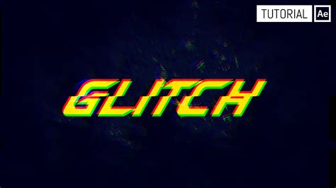 Efecto Glitch Tutorial After Effects Youtube