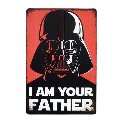 Plakat Ozdobny Tabliczka Dekoracyjna Metalowa I Am Your Father Retro