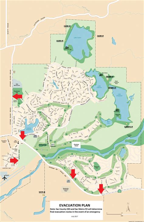 Rancho Murieta Evacuation Plan Map Rancho Murieta Community Services