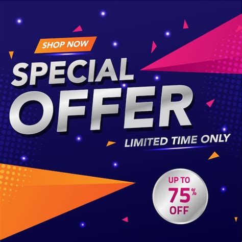 Premium Vector Sale Banner Special Offer Template Design