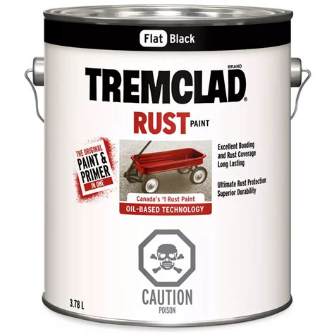 TREMCLAD Peinture Antirouille À Base D Huile En Noir Mat 3 78 L