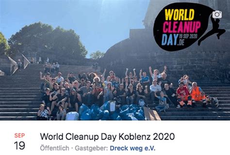 World Cleanup Day Koblenz Dreck Weg E V