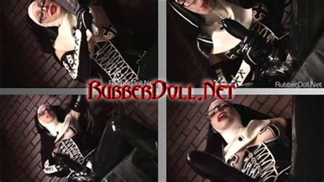 Rubber Nun Strap On Domme POV Domination Broadband Clip RubberDoll Hardcore Latex Kink