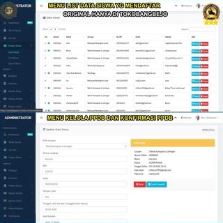 Jual APLIKASI WEB SOURCE CODE WEBSITE SEKOLAH DAN PPDB LENGKAP SIAP