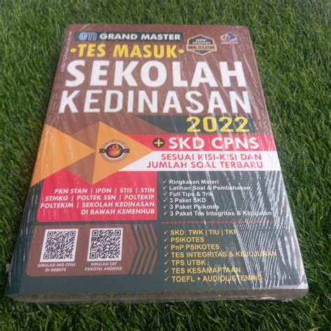 Jual Buku Grand Master Tes Masuk Sekolah Kedinasan 2022 Shopee Indonesia