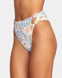 Bazaar High Rise Cheeky Bikini Bottoms For Women Rvca