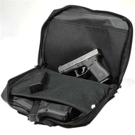 Glock 2 Pistol Case Black Range Bag Oem Glock Pistol Pouch Holds 2