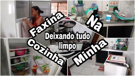 Limpei A Geladeira Deixei Tudo Limpo Faxina Na Cozinha YouTube