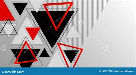 Abstract Background 3d Vector Illustration Geometric Shapes Triangles