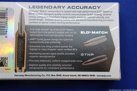 Hornady Match 22 Creedmoor Ammunition 200rd Case Ammo 80gr Eld X Match New Rifle Ammunition At