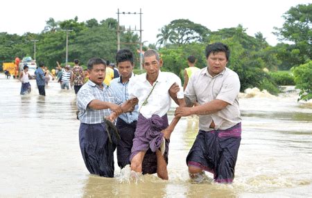 Myanmar Dam Overflow Floods 100 Villages