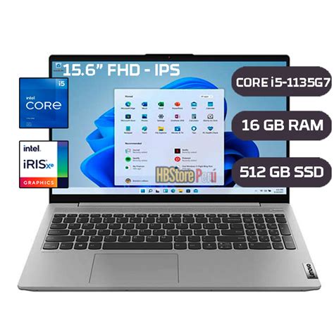 Notebook Lenovo Ideapad 5 15itl05 156 Fhd Ips Core I5 1135g7 240