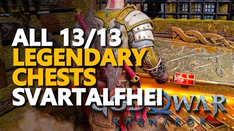 All Svartalfheim Legendary Chests God Of War Ragnarok Youtube