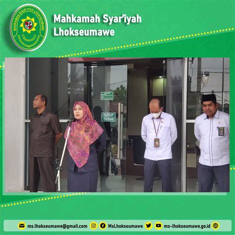 Apel Pagi Mahkamah Syar Iyah Lhokseumawe Senin November