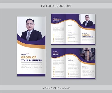 Premium Vector Digital Tri Fold Brochure Design