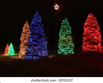 Christmas Color Christmas Lights Stock Photo 20705137 | Shutterstock