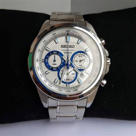 BNIB Seiko Chronograph Quartz Tachymeter SSB239 SSB239P1 SSB239P Mens