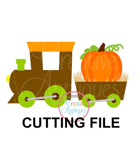 Pumpkin Monogram Cutting File SVG DXF EPS Creative Appliques