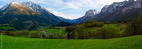 Stockfoto Fantastic Autumn Sunrise Of Hintersee Lake Beautiful Scene