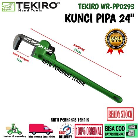 KUNCI PIPA 24 TEKIRO PIPE WRENCH LEDENG WR PP0293 24 INCH HEAVY DUTY