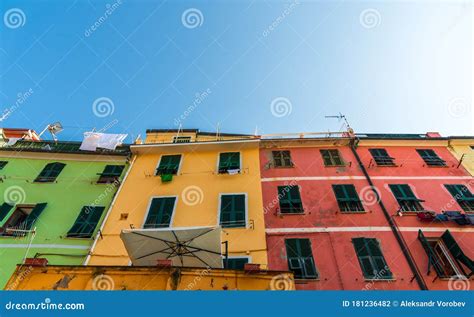 Old Houses In Vernazza Cinqueterre Italy Stock Image CartoonDealer