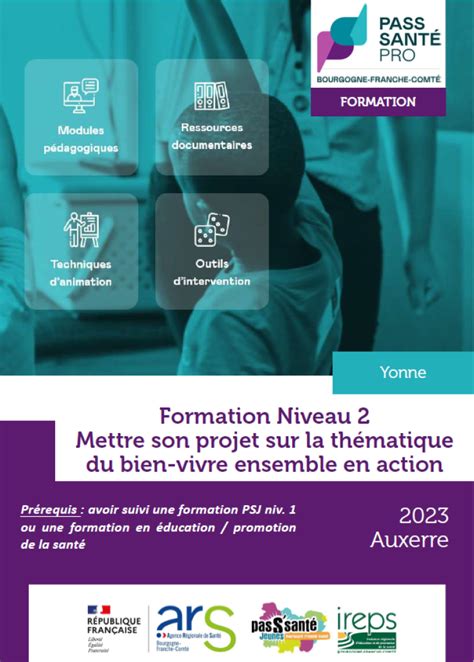 Formation Niveau 2 Mettre Son Projet Sur La Thématique Du Bien Vivre