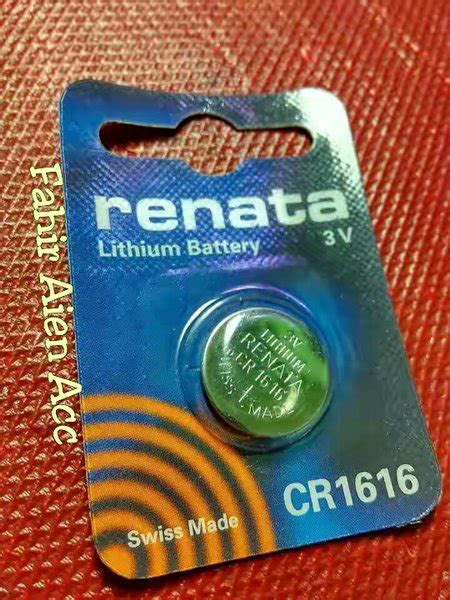 Jual ORIGINAL Baterai Batre Battery RENATA CR1616 Baterai RENATA CR