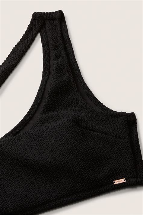 Buy Victoria S Secret Pink Crinkle One Shoulder Bikini Top From The Victoria S Secret Uk Online Shop
