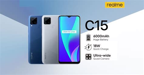 Realme C15 Launched With A Huge 6000mah Battery 18w Quick Charge