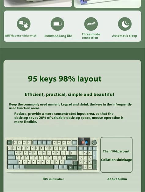 Langtu Lt Three Mode Customized Mechanical Keyboard Gasket Structure Color Screen Full Key Hot