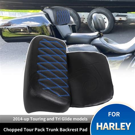 Razor Chopped Tour Pak Pack Trunk Backrest Pad For Harley Cvo Tri