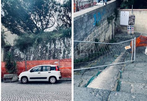 Vomero il muro impacchettato a San Martino è ormai un reperto