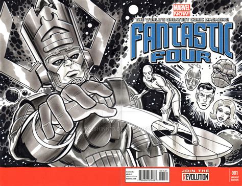 Fantastic Four Silver Surfer Galactus Sketch Cover by timshinn73 on ...