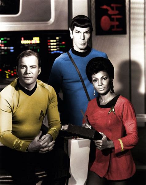 Captain Kirk Spock And Uhura By Happyrussia Deviantart On