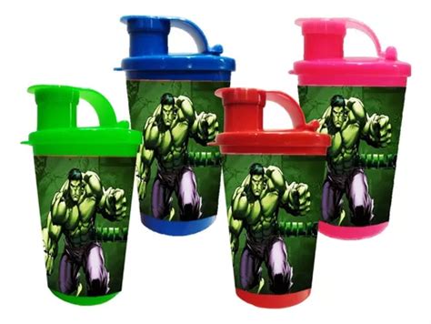 Vaso Pitillo Hulk X Termo Sorpresa Fiesta Infantil Cuotas Sin Inter S