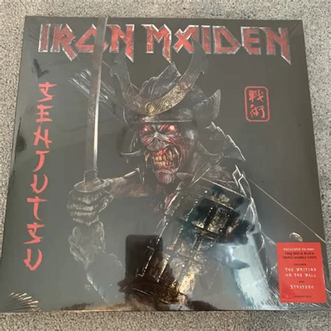 SENJUTSU BY IRON Maiden Red And Black Triple Marble Vinyl 2021 New