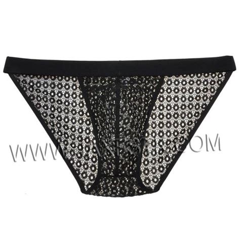 Transparent See Through Sexy Men S Underwear Bikini Briefs Circle Holes Mesh Male Underpants Men