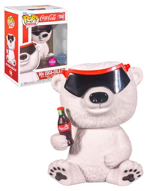 Funko Pop Ad Icons Coca Cola 158 90s Coca Cola Polar Bear Flocked