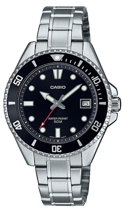 Casio Duro Black Steel MDV 10D 1A1VEF Watchesonline