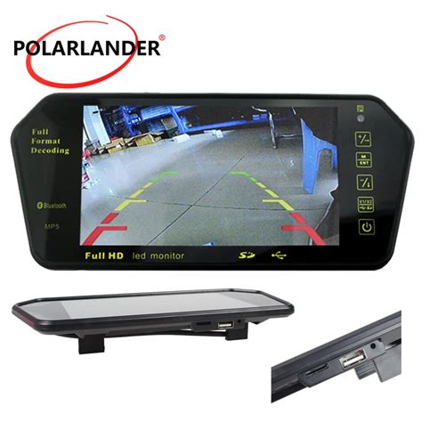 Espejo Retrovisor Con Pantalla Led De Pulgadas Para Coche