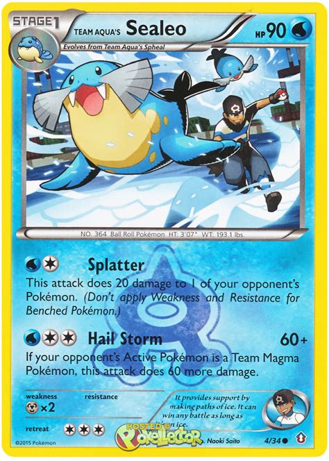 Team Aqua S Sealeo Double Crisis 4 Pokemon Card