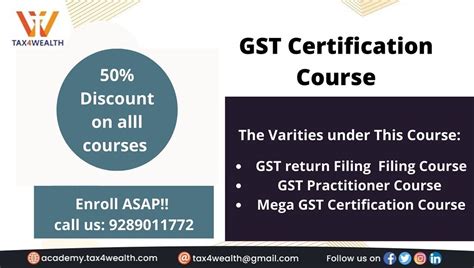 Gst Certification Courses In India Academy Tax4wealth Flickr