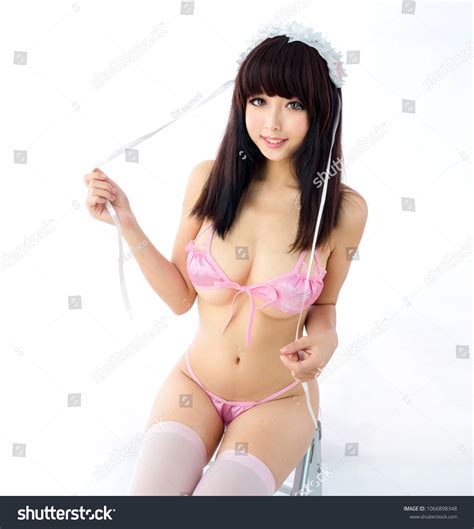 Sexy Asian Girl Pink Bikini Japanese Stock Photo Edit Now