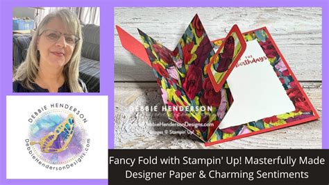 Fancy Fold With Stampin Up Masterfully Made Designer Paper And