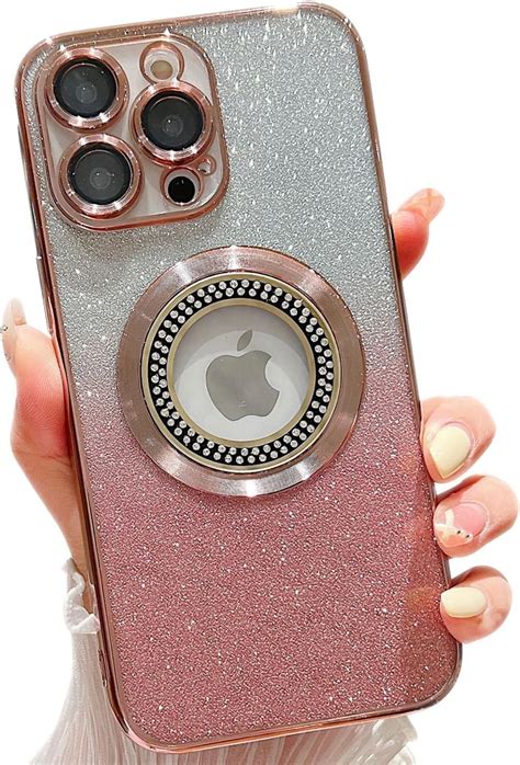 Misscase For Iphone 15 Pro Magnetic Glitter Case Compatible