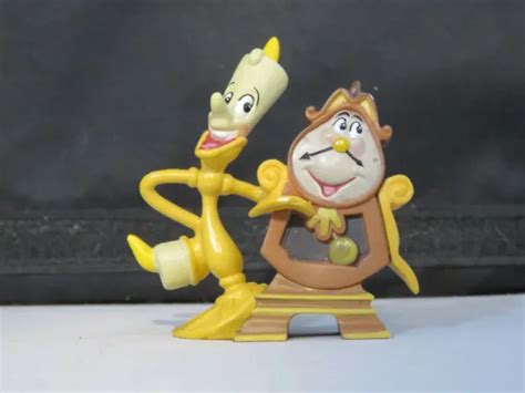 Disney Beauty And The Beast Cogsworth Lumiere Pvc Figure Cake Topper